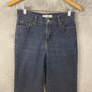 Levis 512 Women 6P Perfectly Slimming Straight Jeans Blue Denim Mid Rise Stretch